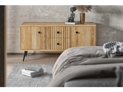 komoda dębowa ELLO 2S wykończenie dąb naturalny komoda dębowa ELLO 2S wykończenie dąb naturalny