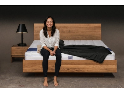 lewitujące łóżko bukowe z pojemnikiem na pościel BALDUCZI Mbox DA lewitujące łóżko bukowe z pojemnikiem na pościel BALDUCZI Mbox DA